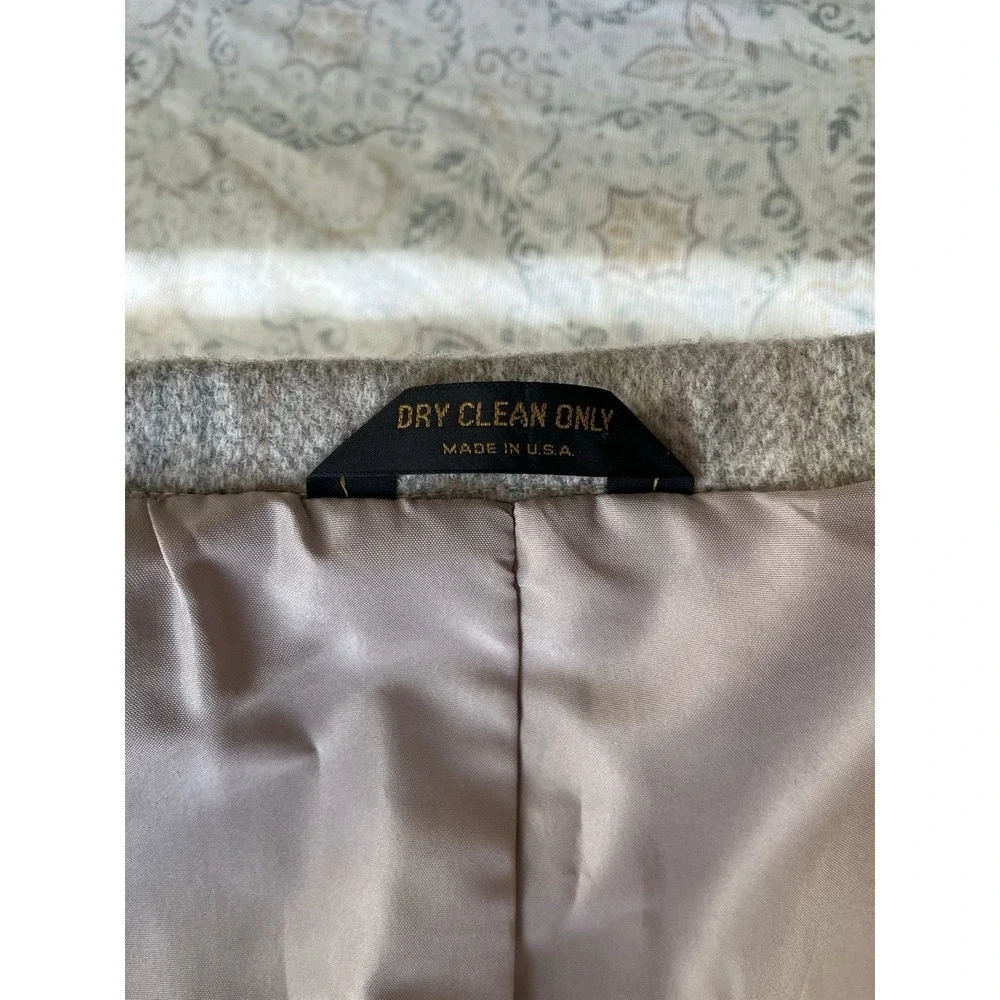 FARAH Clothing Co Men's Vintage Blazer Jacket 44L Beige Plaid 2 Button 100% Wool